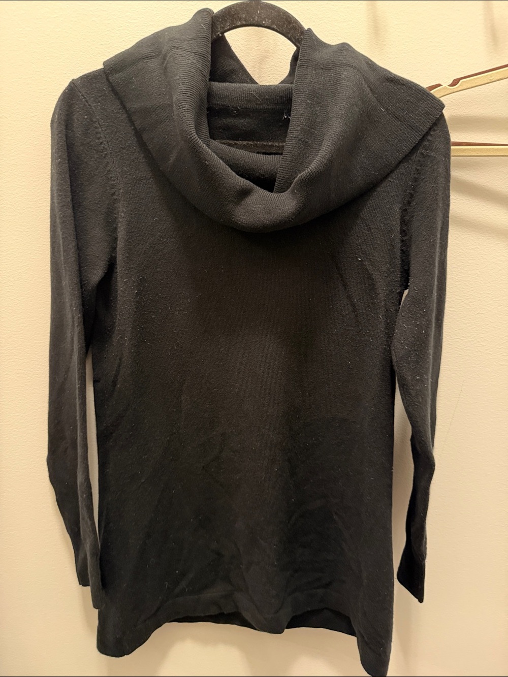 Black Cowl Neck Women's Sweater